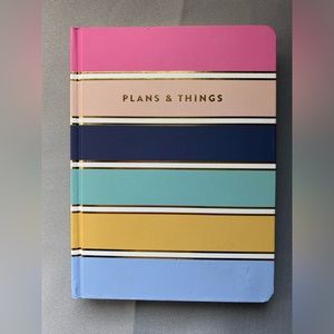 James Burke | Hard Bound Striped Journal - Plans & Things